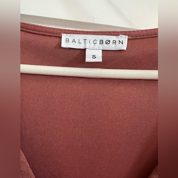 Baltic Born Jenna Dark Mauve Satin Maxi Dress - Small - NWOT - Picture 6 of 7